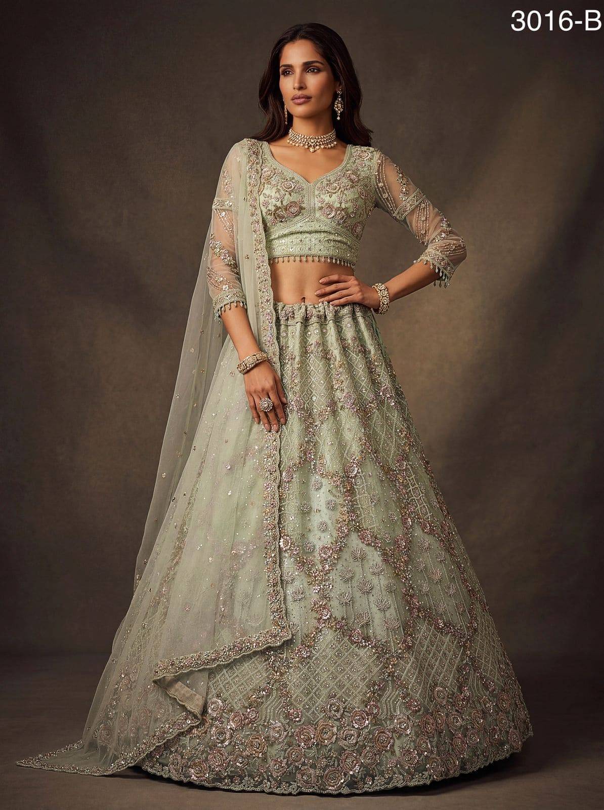 3016 BY FASHID Indian Traditional Wear Bridal Collection Beautiful Stylish Fancy Colorful Bridal Wear & Occasional Wear Fancy Lehengas At Wholesale Price